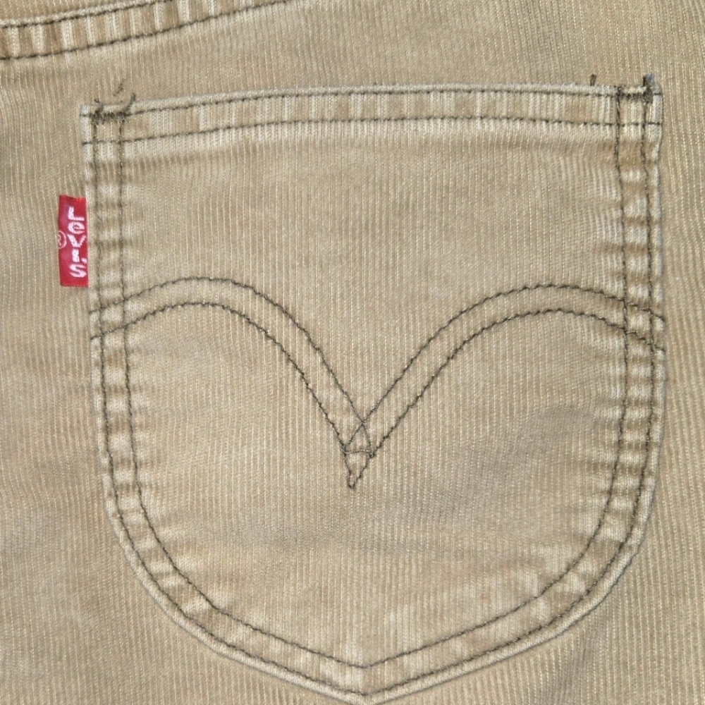 Levi's Y2K Corduroy Maxi Skirt A-line Boho Tan Women's Size Medium Juniors 11 - Picture 12 of 13